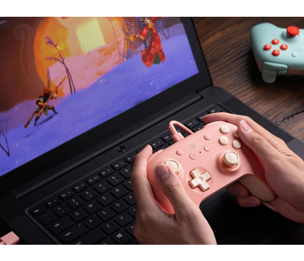 8BitDo Ultimate 2C Wired Pad Peach - 1367007 - zdjęcie 4